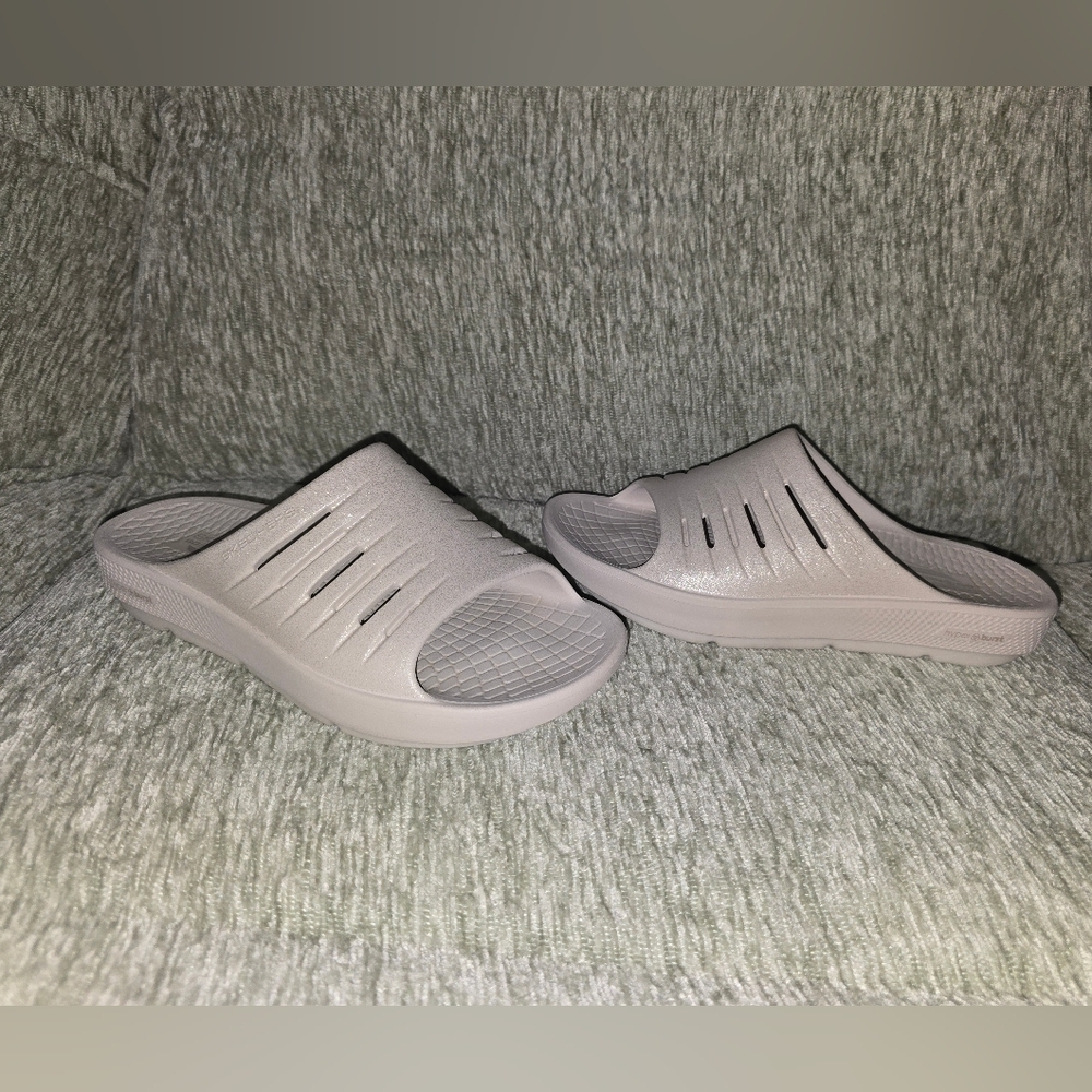 Skechers Go Recover Archfit Cream Sparkles W9 - Picture 7 of 9